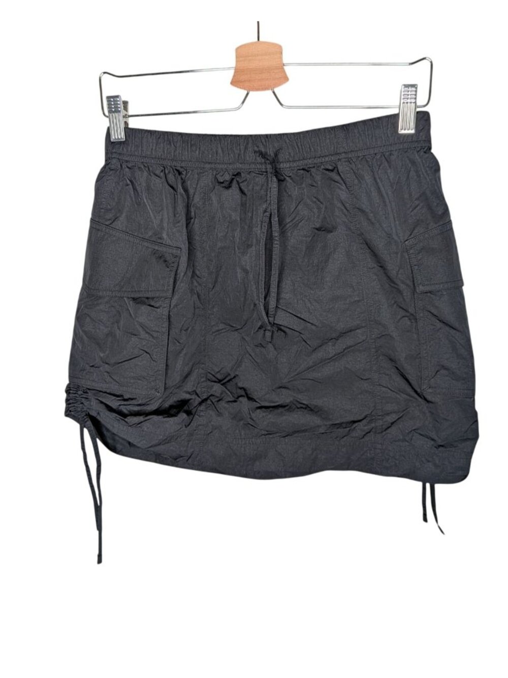 Lululemon Black Nylon Cargo Mini Utility Skirt Size Small